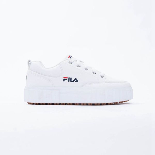 Fila Sandblast Low Pu Women's Sneakers - White,NZ 574-60419